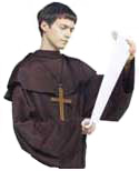Monk with scroll
